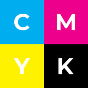 CMYK colour mode graphic