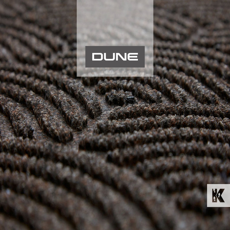Dune mat close up of 3d ribbed pattern