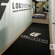Logsystems business scene with black and white mats