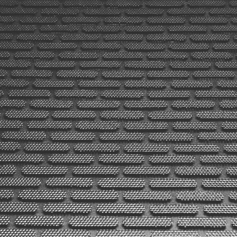 Kleen-Scrape mat close up showing 3d rubber texture