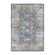 Decorative rug with floral pattern on a white background