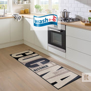 Designer kitchen mat Cucina in a bright lit kitchen