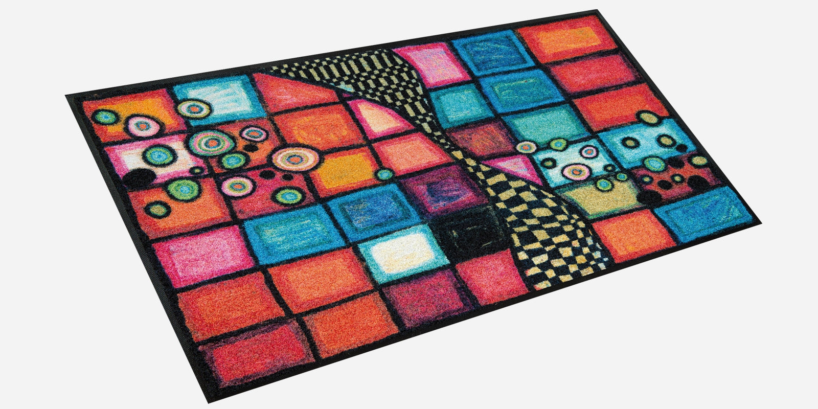 Colourful designer mat