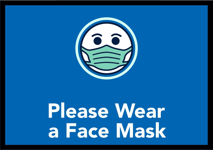 Blue Set - Wear a Face Mask